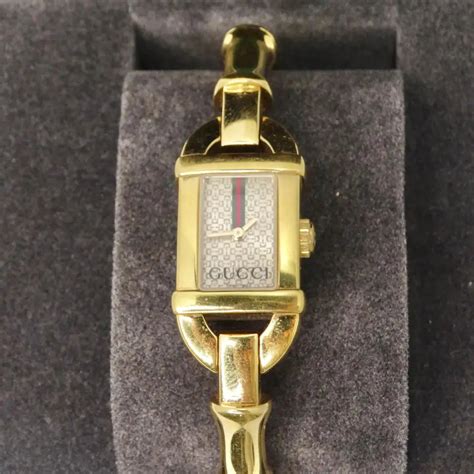 gucci 6800 gold watch|Gucci 6800 Yellow Gold Tone Bamboo Watch – Vintage by Misty.